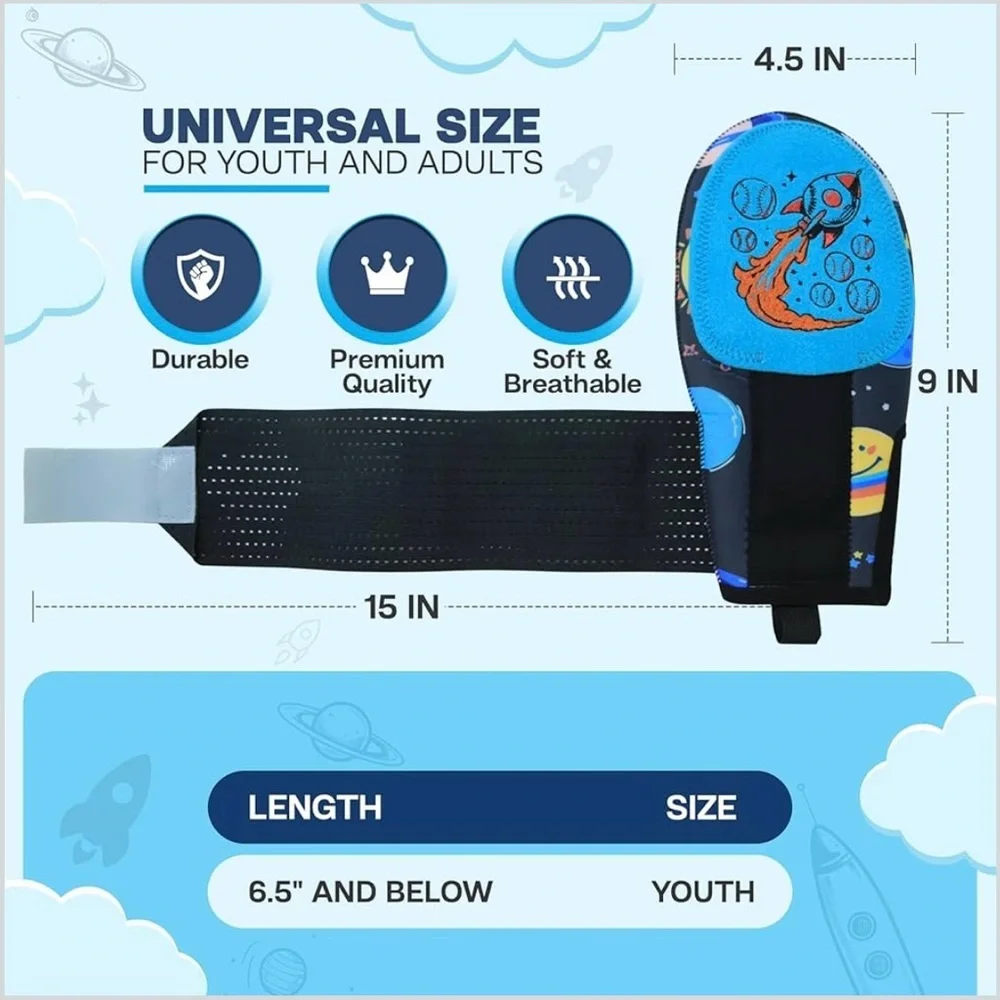 Youth and adult Rocket Mittens with Bag - Blue and Black hand protection